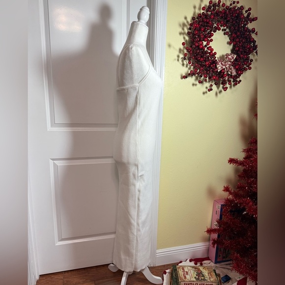 Forever 21 Bodycon Ribbed Sweater Dress - white size XL BNWT - Picture 4 of 7